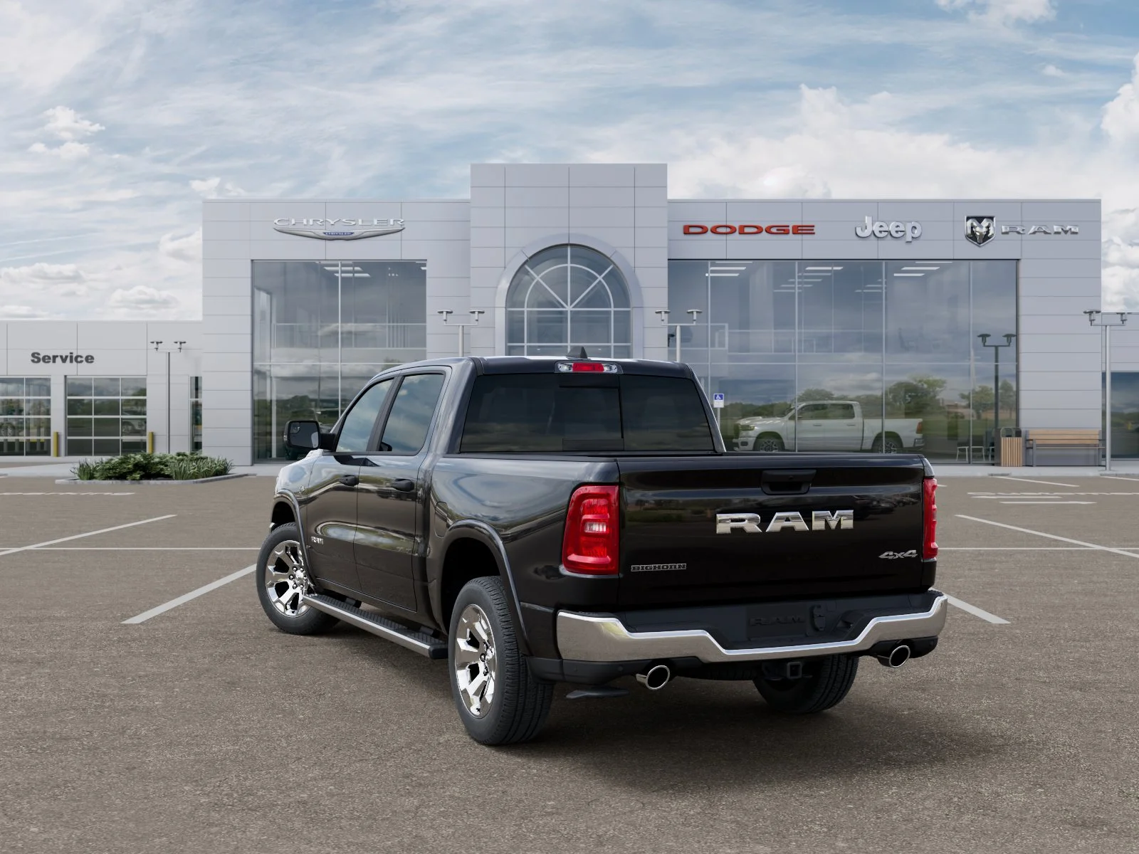New 2026 Diamond Black Crystal Pearl-Coat Exterior Paint RAM Big Horn/Lone Star image 30