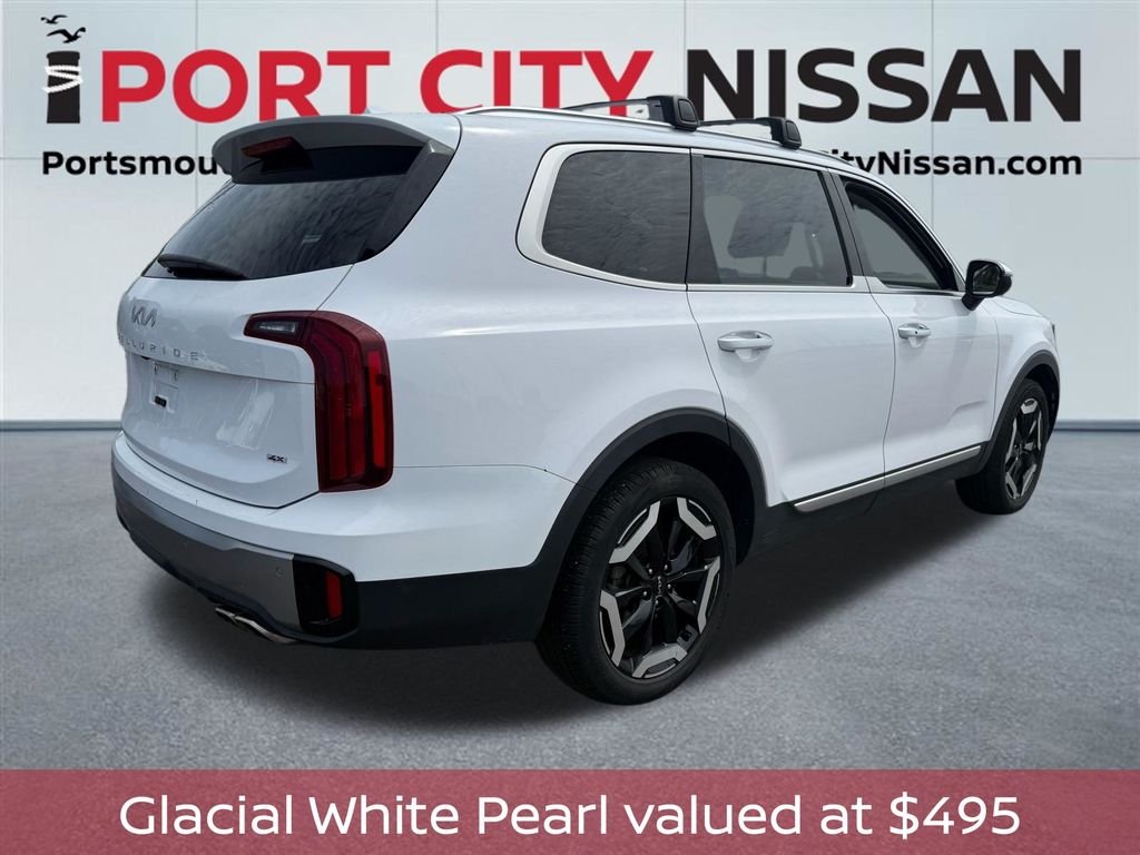 Used 2025 White Pearl Kia S w/leather, sunroof & 3rd row image 3