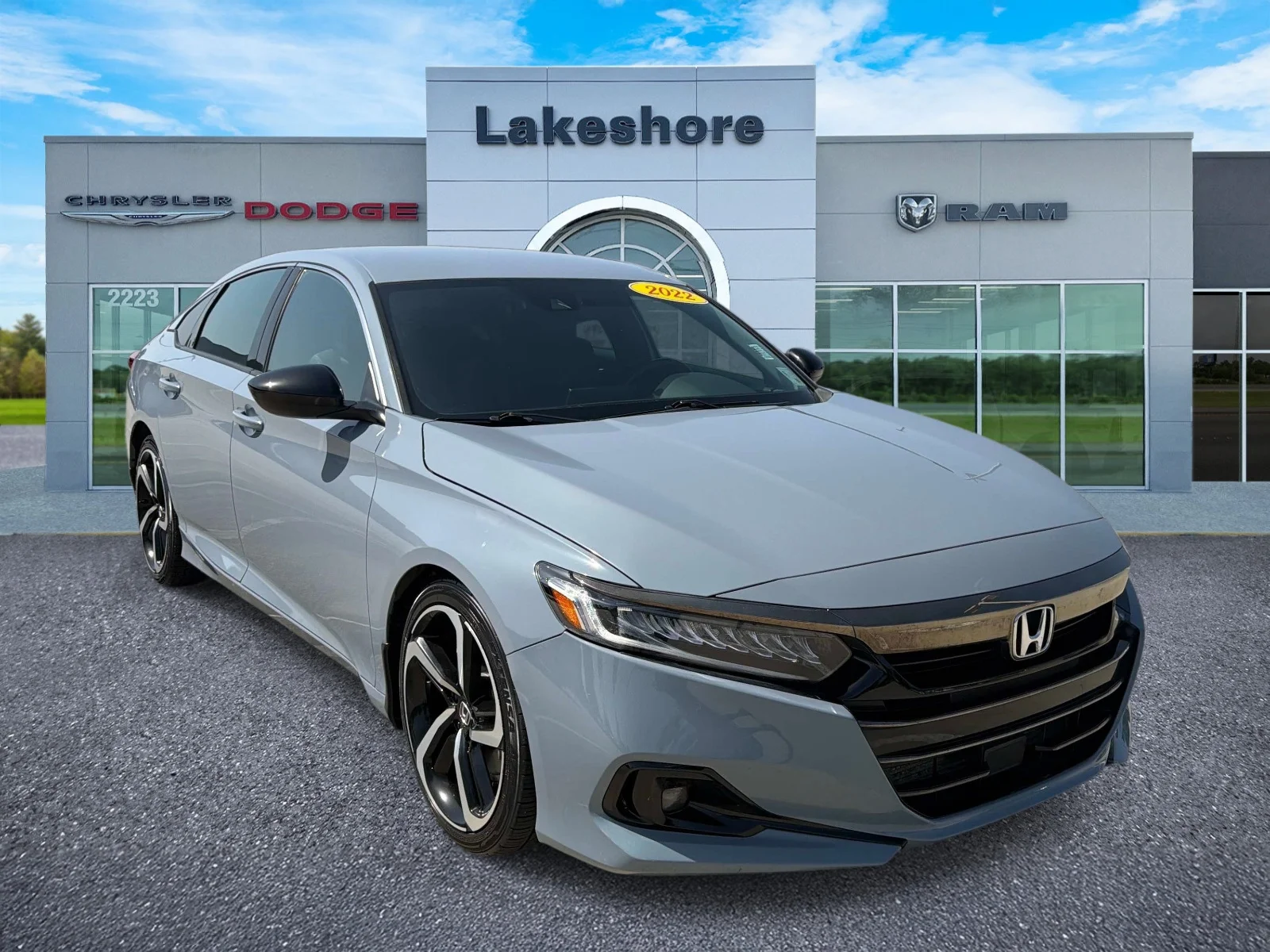 Used 2022 Blue Honda Sport 1.5T CVT image 1