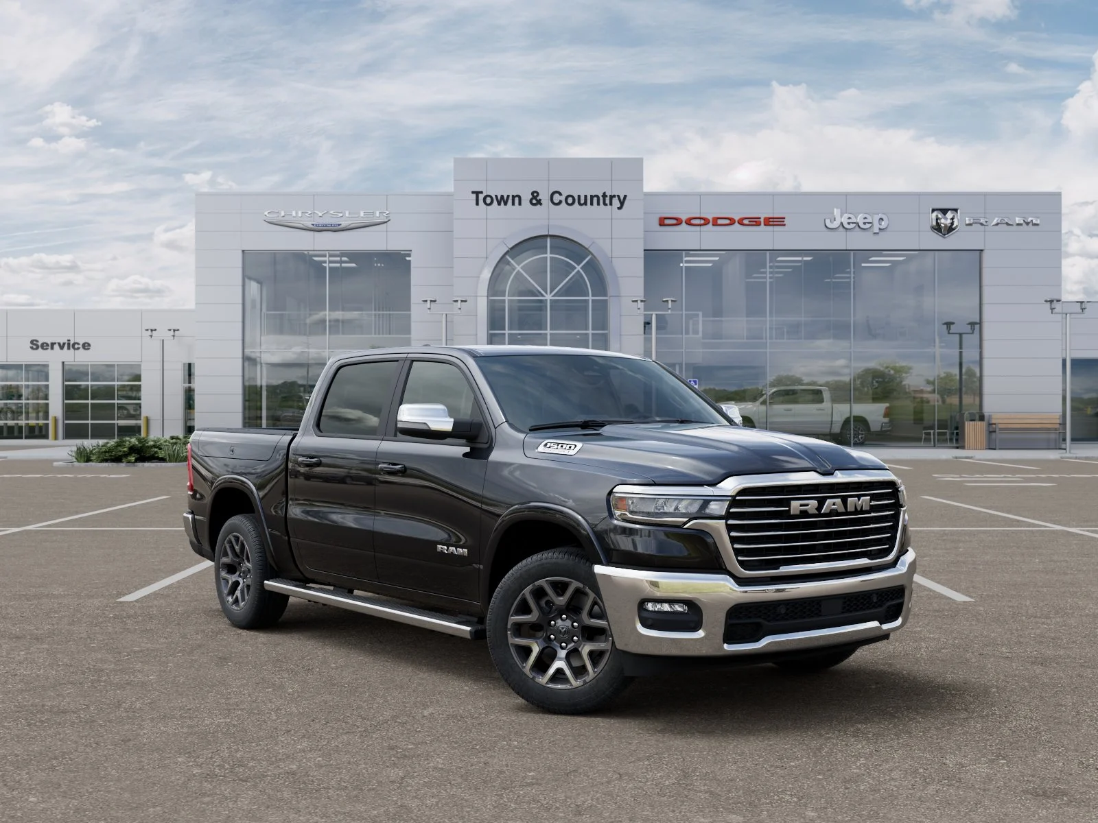 New 2026 Diamond Black Crystal Pearl-Coat Exterior Paint RAM Laramie image 31