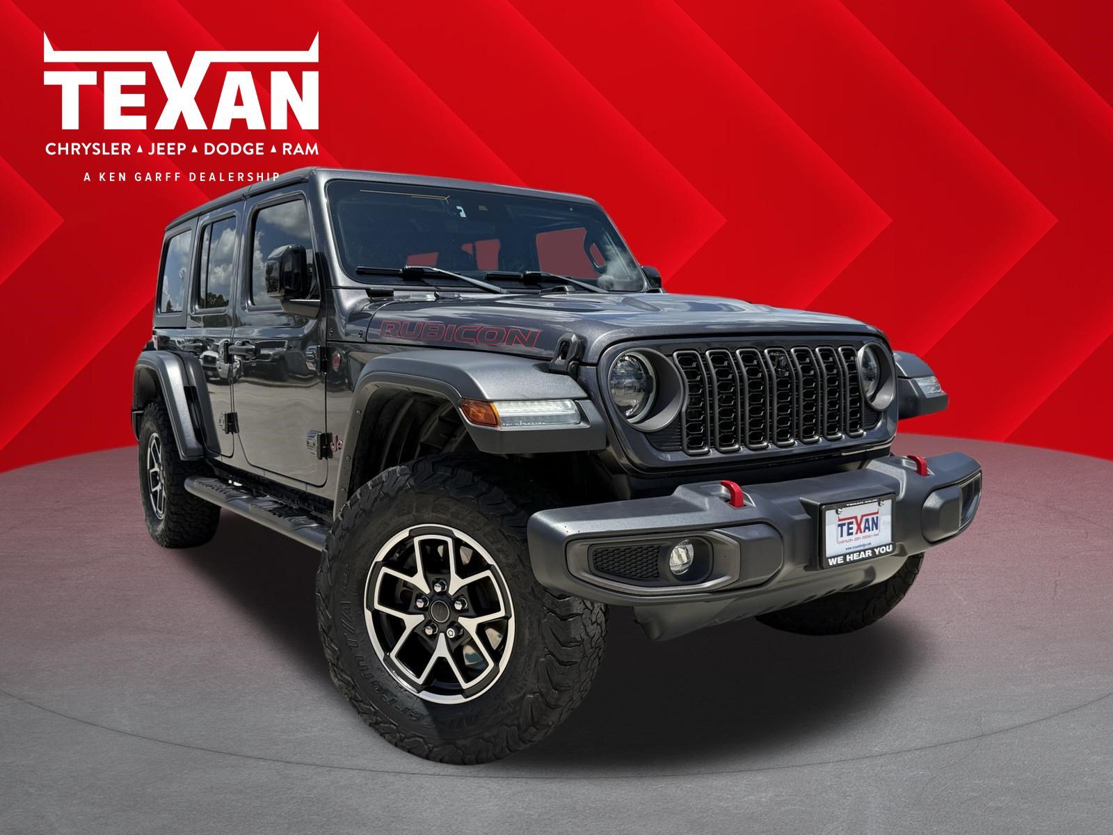 Used 2024 Granite Crystal Metallic Clearcoat Jeep Rubicon image 1