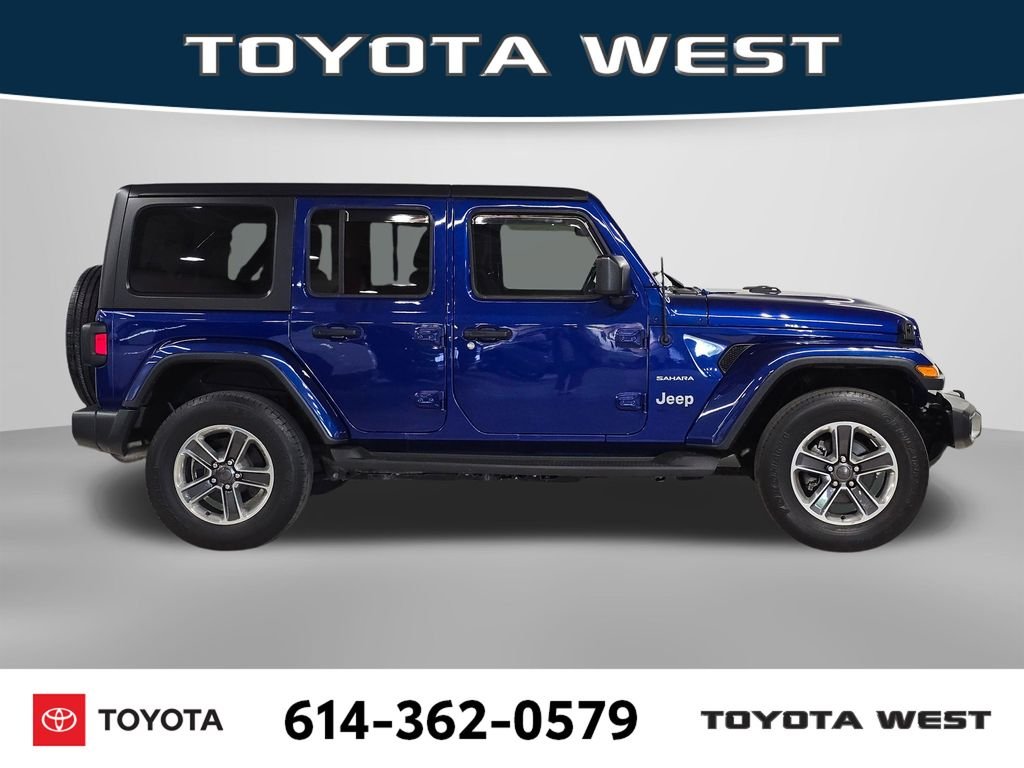 Used 2019 Blue Jeep Unlimited Sahara image 5