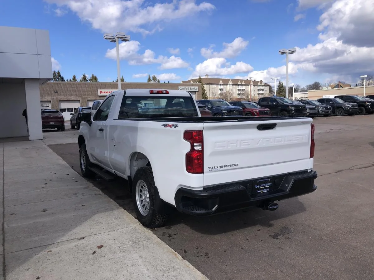 New 2026 White Chevrolet 4WD Reg Cab 140" Work Truck image 5