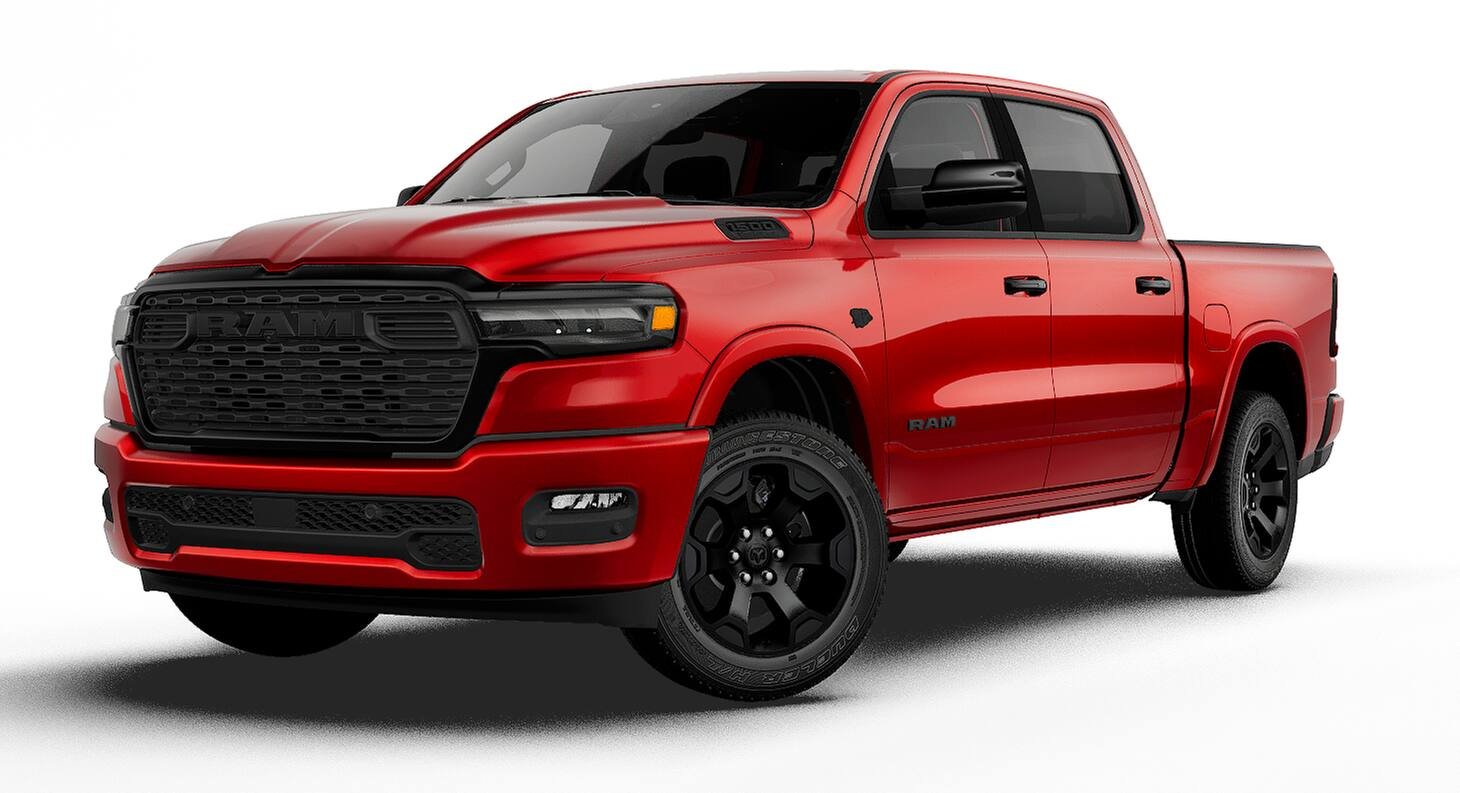 New 2027 Molten Red Pearl-Coat Exterior Paint RAM LONE STAR image 13