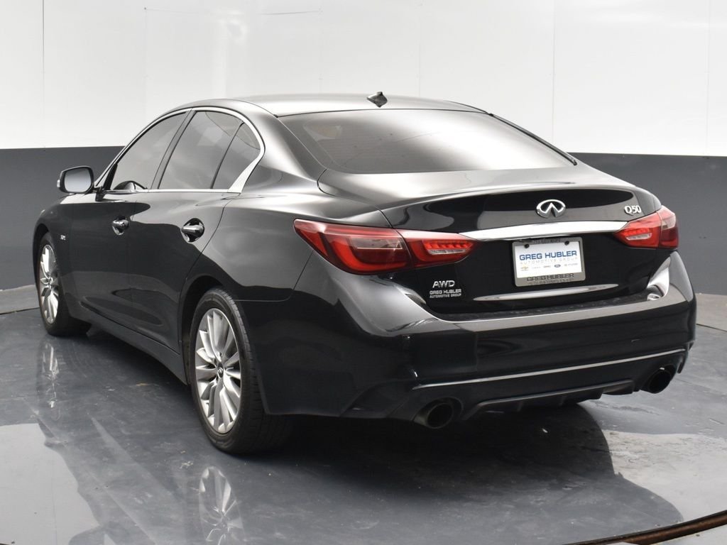Used 2018 INFINITI Q50 LUXE with VIN JN1EV7ARXJM435344 for sale in Muncie, IN