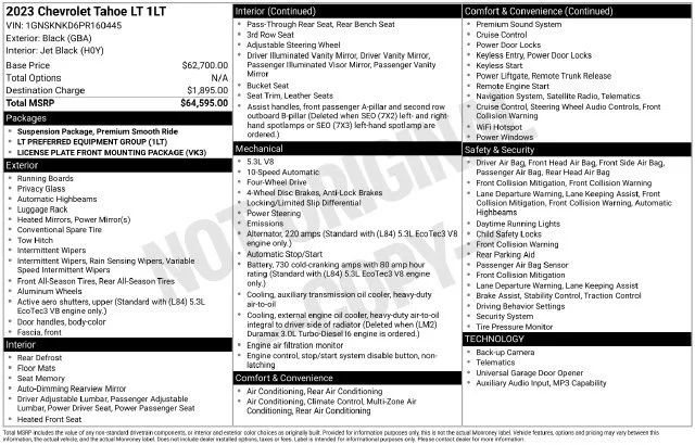 Used 2023 BLACK Chevrolet LT image 5