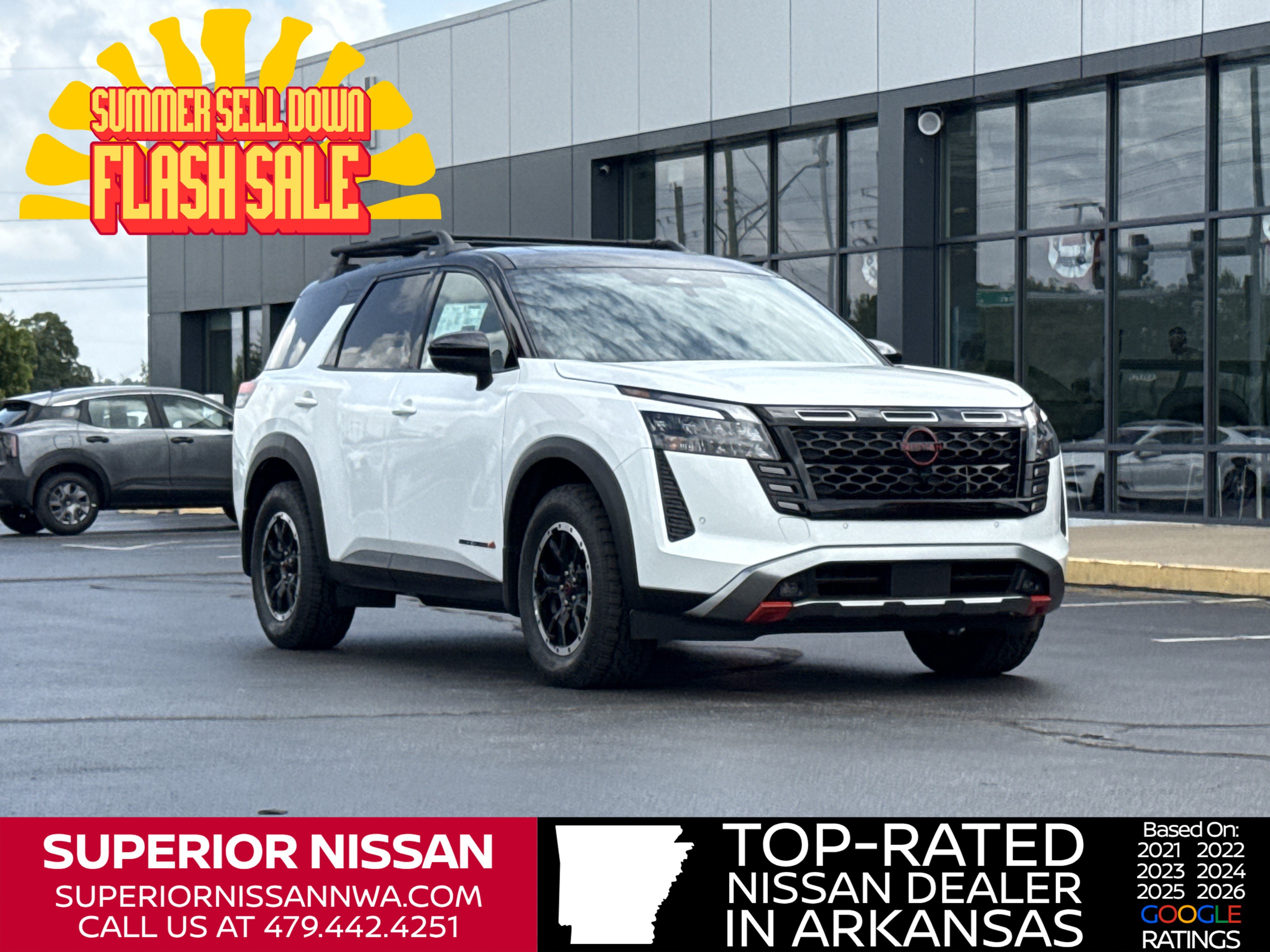 New 2026 Everest White Pearl Tricoat/Super Black Nissan Rock Creek 4WD image 1