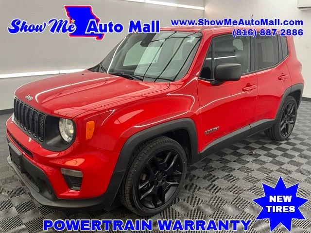 Used 2021 Red Jeep Sport image 1