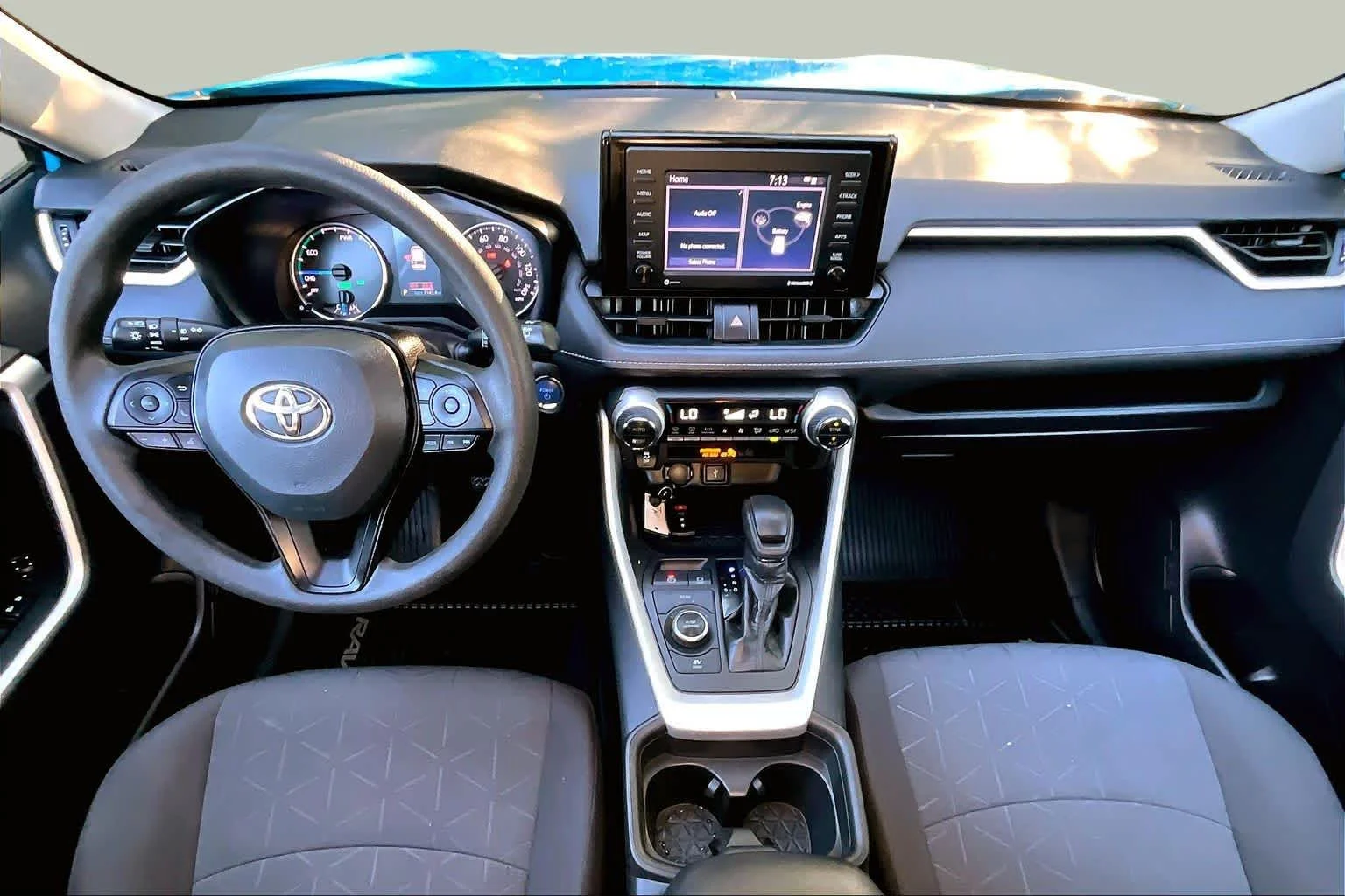 Used 2021 Blue Flame Toyota Hybrid XLE image 15