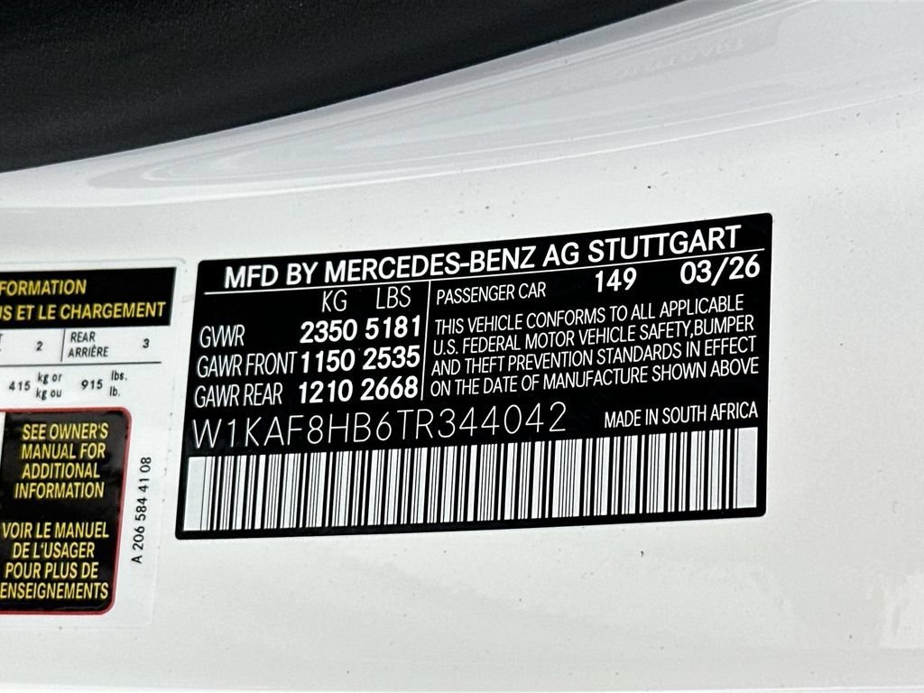 New 2026 Polar White Mercedes-Benz C 43 AMG® image 68
