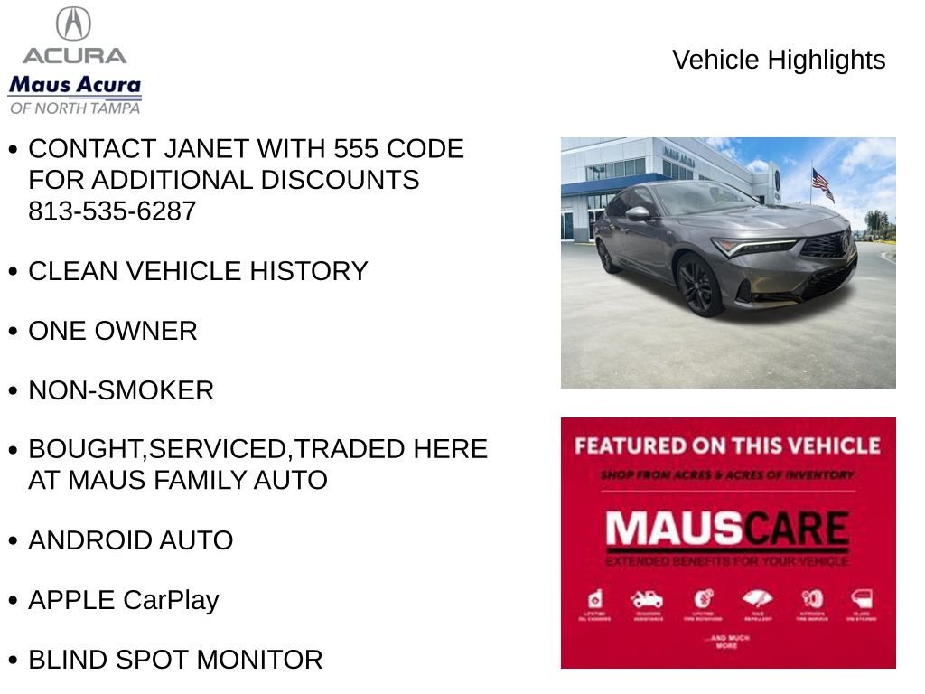 Used 2024 Black Acura A-Spec Tech Package image 8