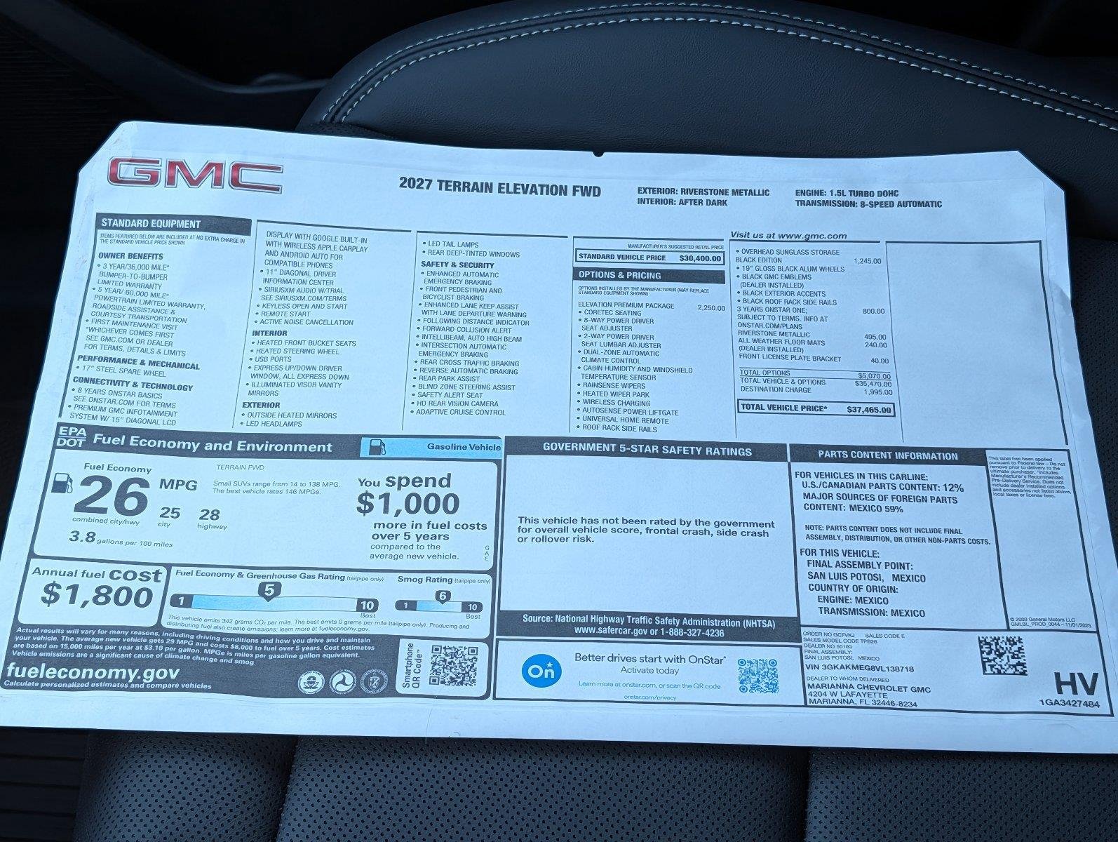 New 2027 Riverstone Metallic GMC Elevation image 37