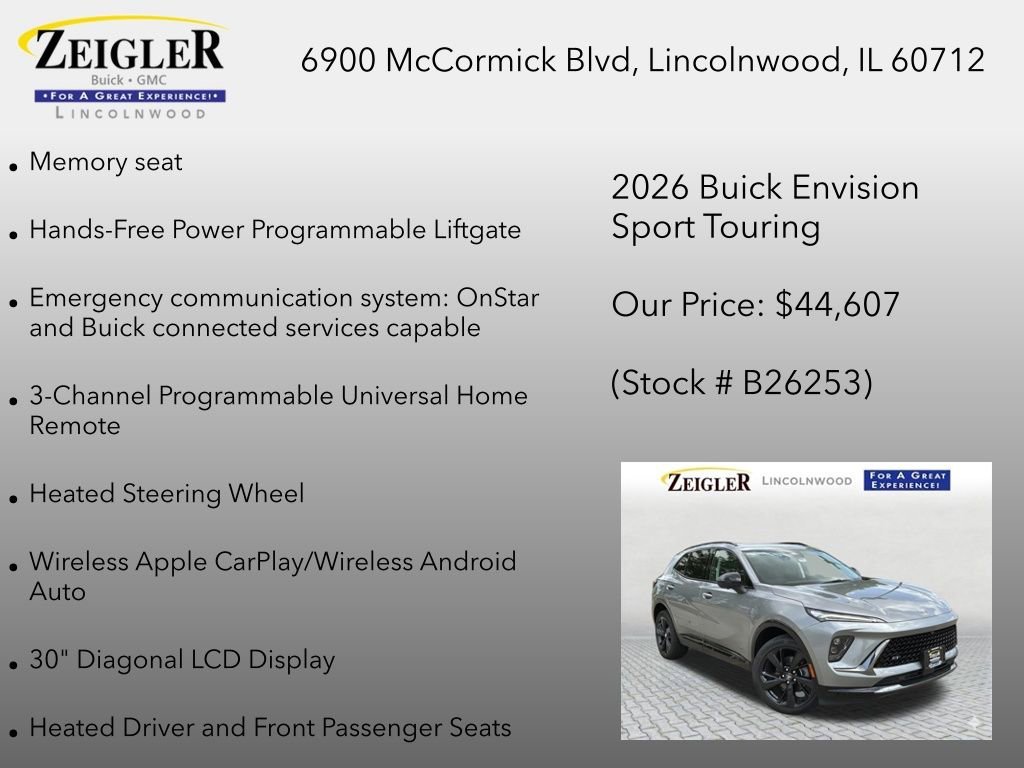 New 2026 Moonstone Gray Metallic Buick Sport Touring image 24