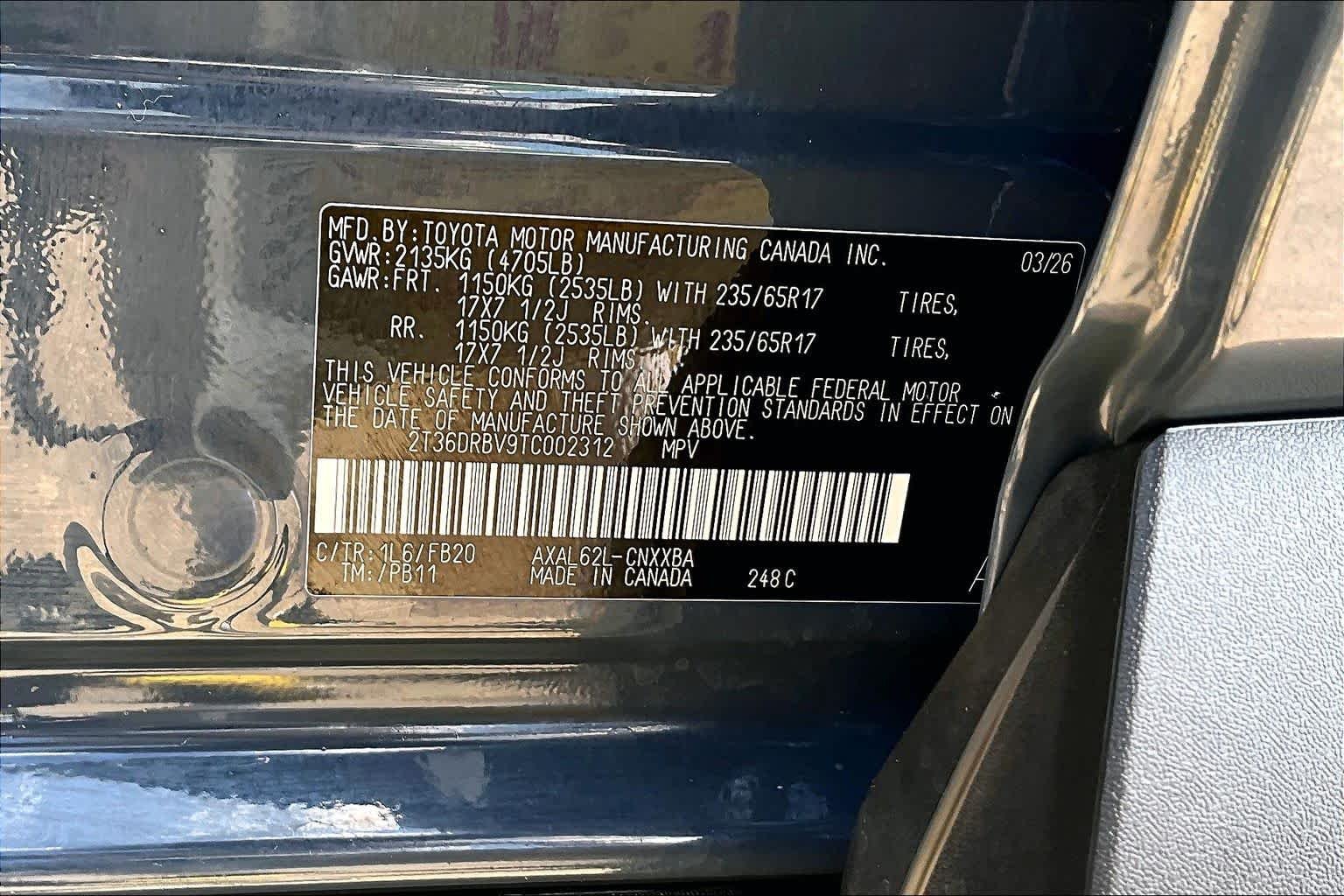 Used 2026 Storm Cloud Toyota LE image 33