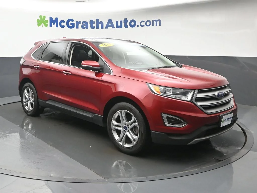 Certified Used 2017 Red Ford Titanium image 2