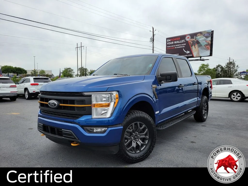 Used 2022 Blue Ford Tremor image 1