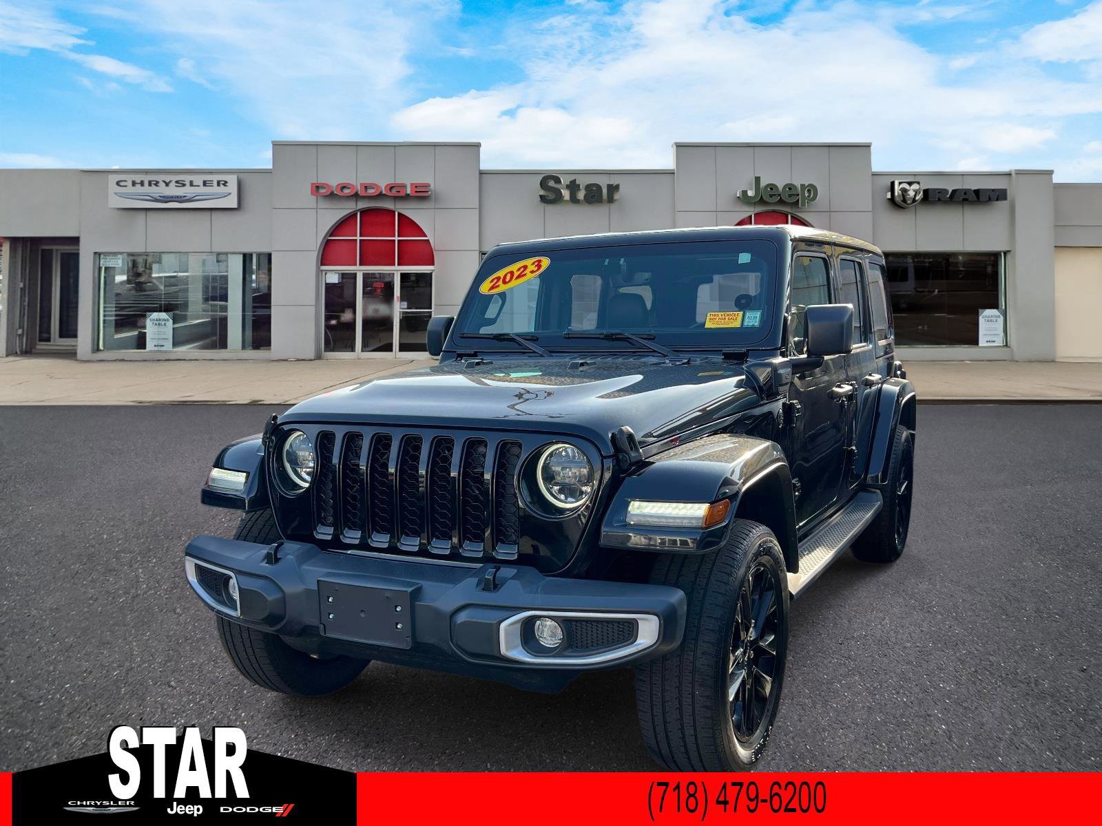 Used 2023 Black Clearcoat Jeep Sahara image 3