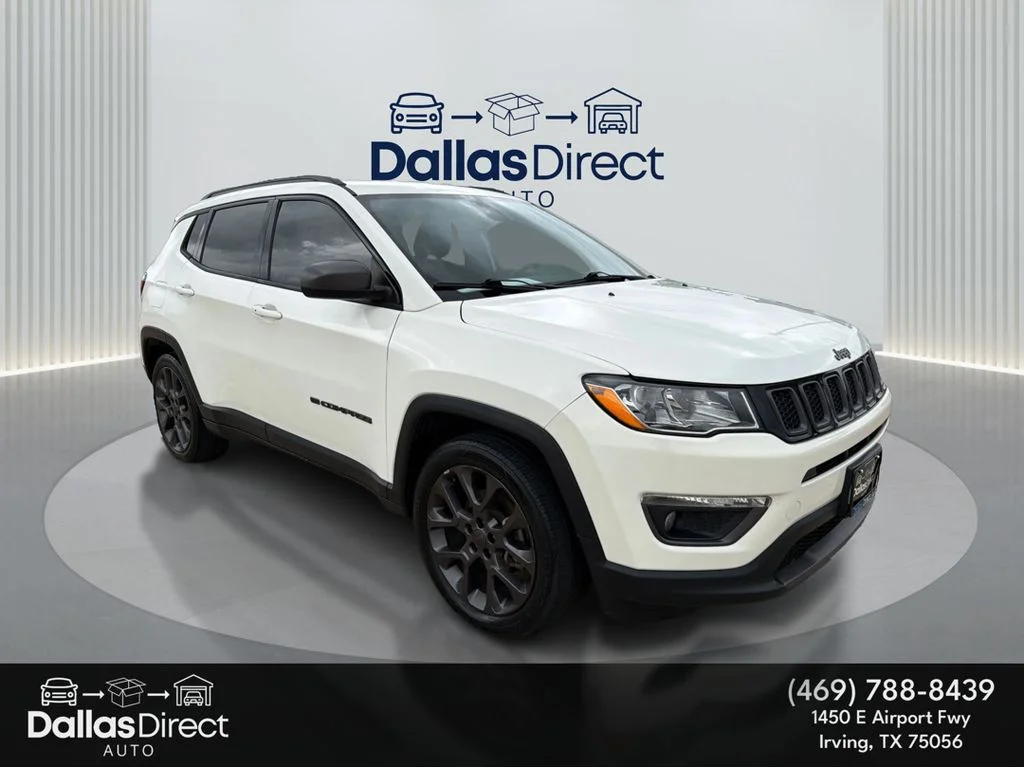 Used 2021 White Clearcoat Jeep 80th Anniversary image 2