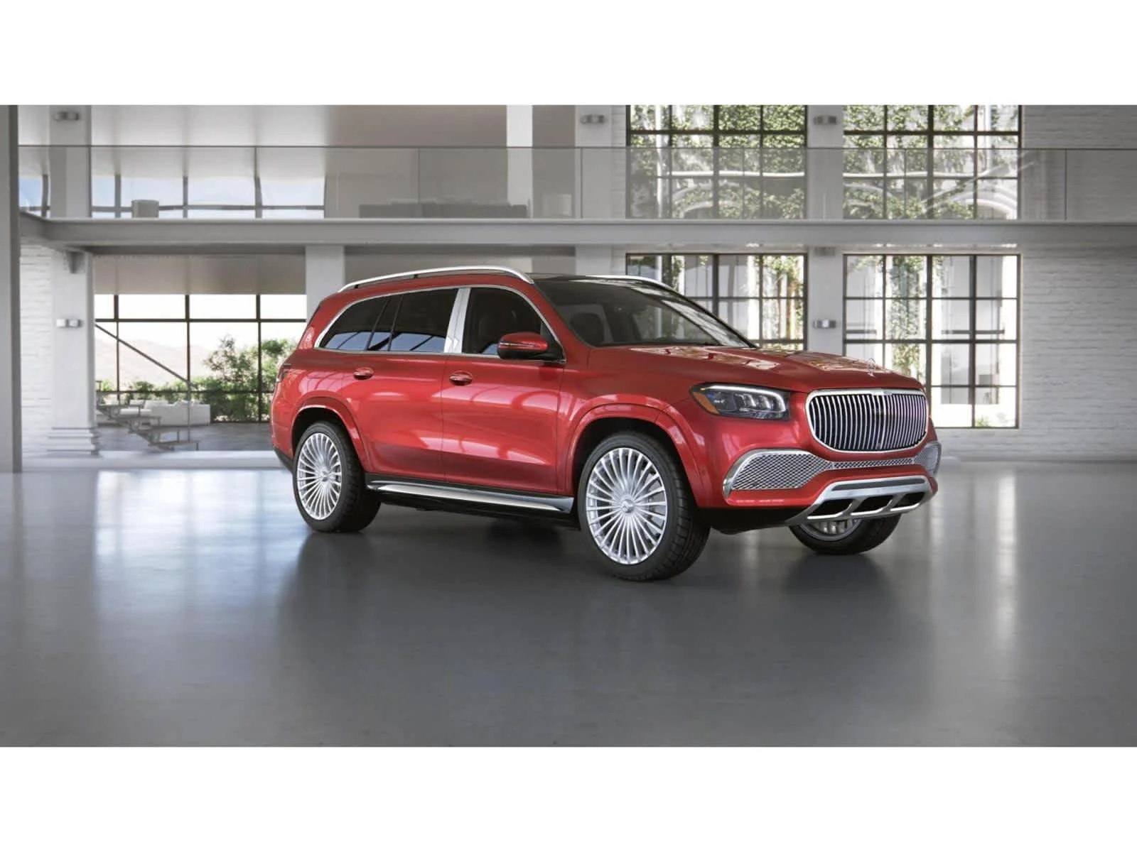 Used 2022 MANUFAKTUR Cardinal Red Metallic Mercedes-Benz Maybach GLS 600 image 11