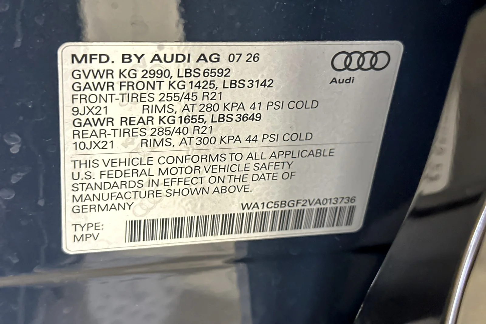 New 2027 Plasma Blue Metallic Audi Prestige quattro image 28
