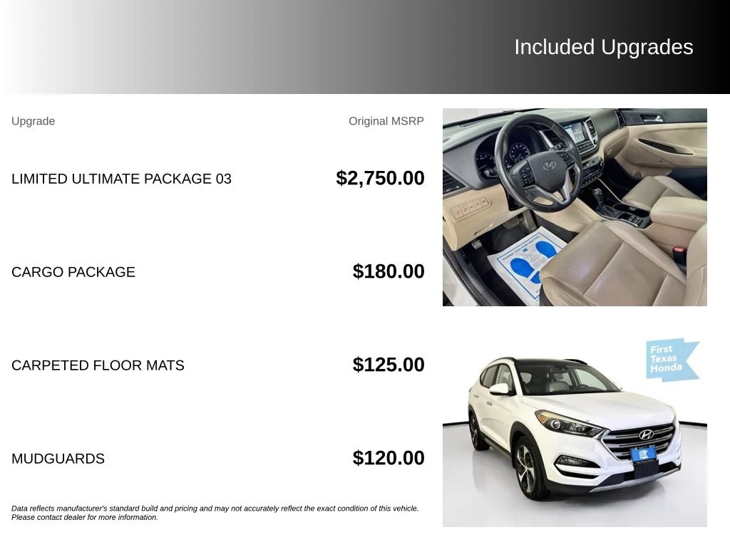 Used 2017 Winter White Hyundai Limited image 5