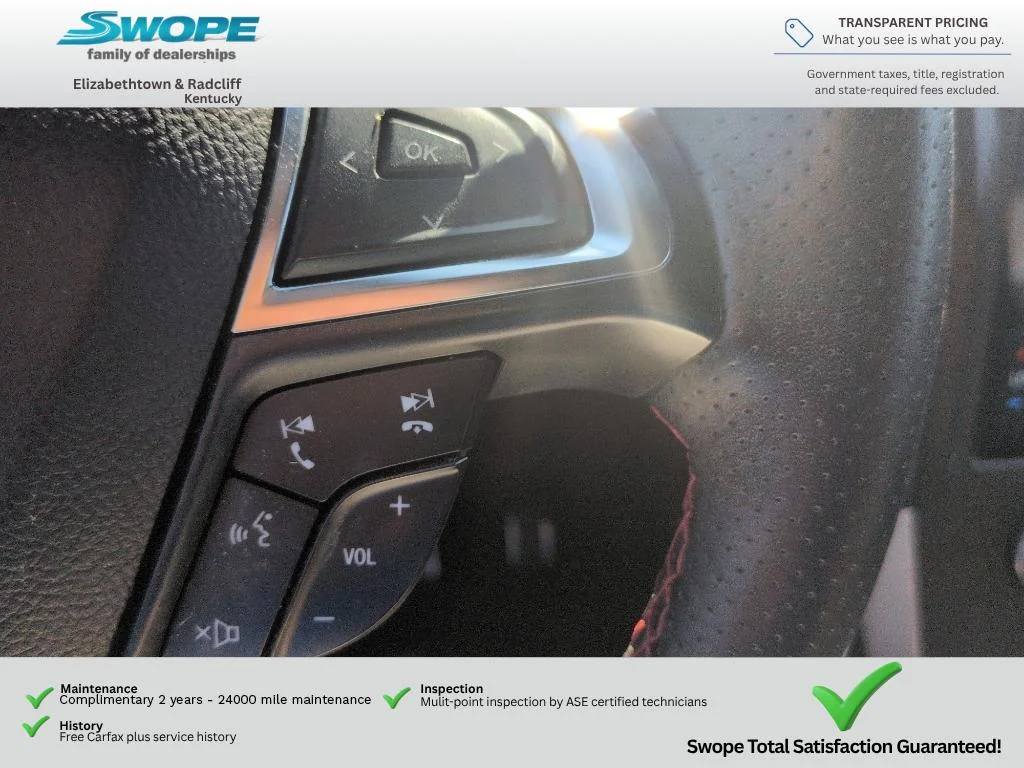Used 2024 Star White Metallic Tri-Coat Ford ST-Line image 19