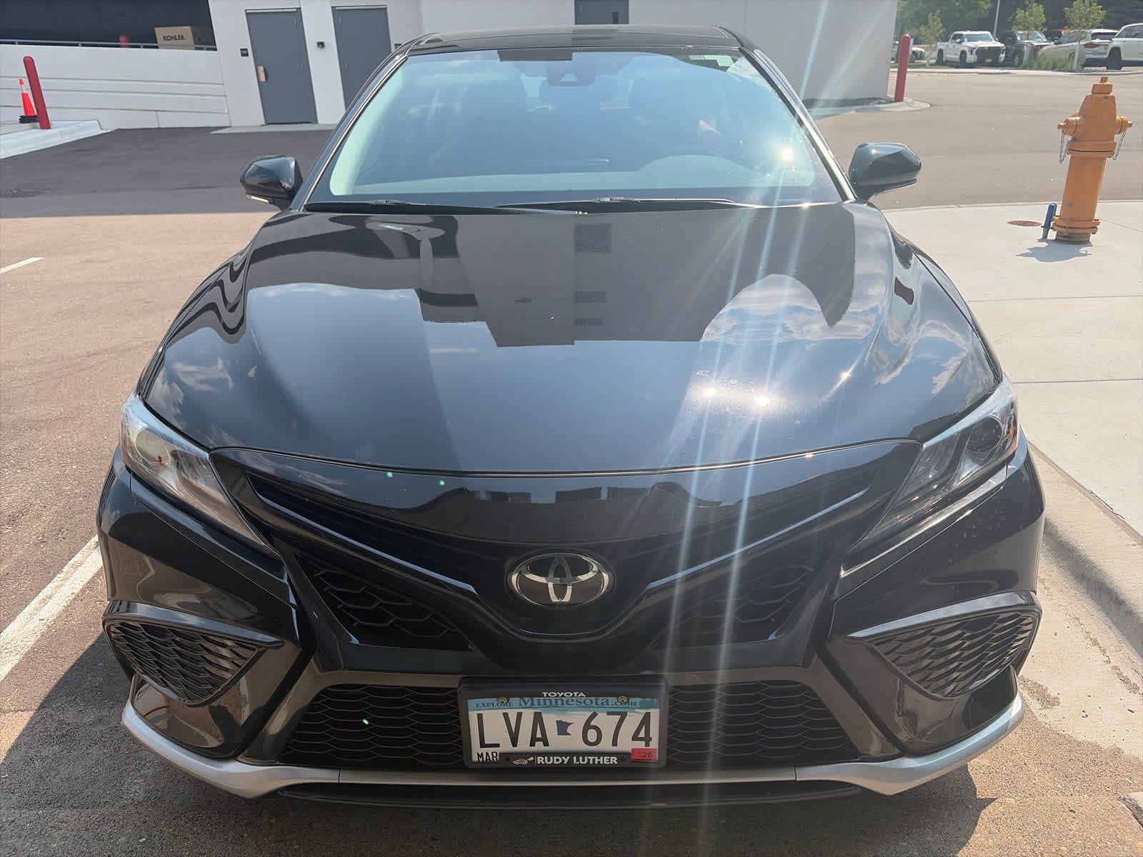 Certified Used 2024 Midnight Black Metallic Toyota XSE image 2