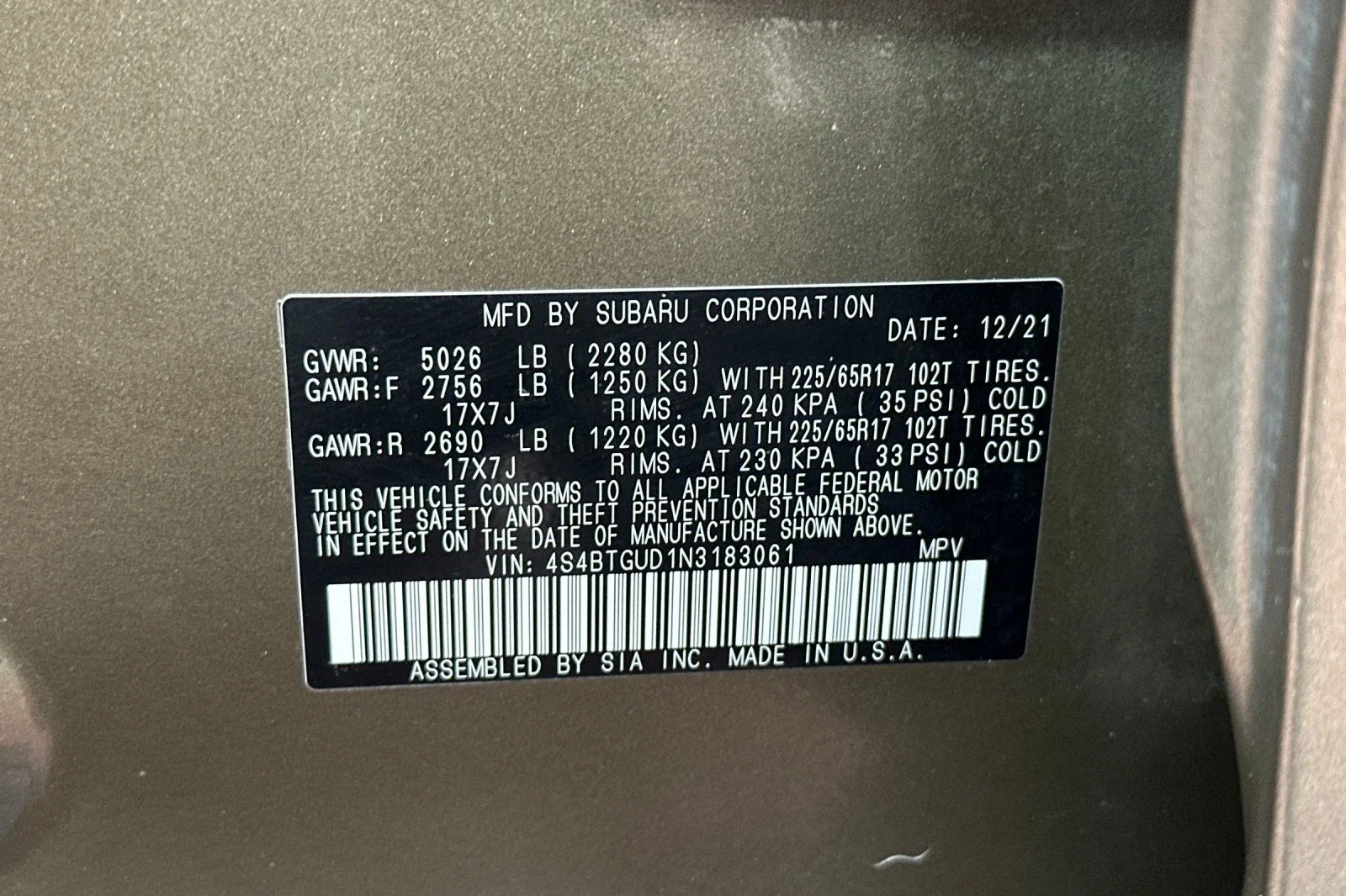 Used 2022 Brown Subaru Wilderness image 39