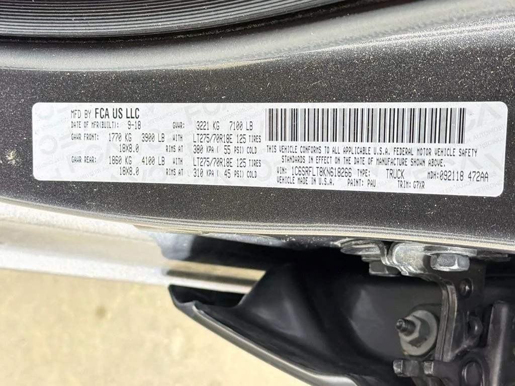 Used 2019 Granite Crystal Clearcoat Metallic Ram Rebel image 38