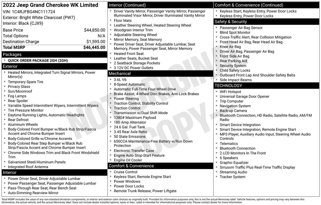 Used 2022 White Jeep Limited image 6