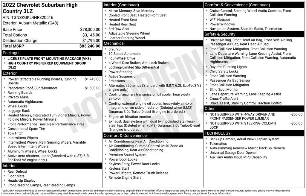 Used 2022 Auburn Metallic Chevrolet High Country image 7
