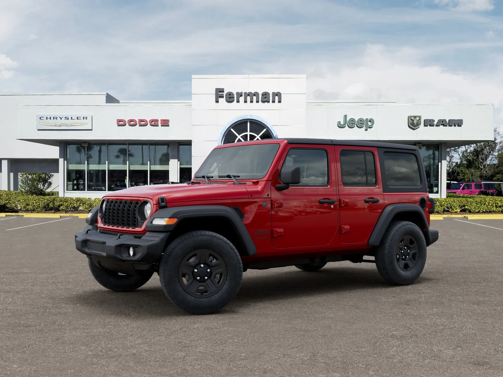 New 2026 Firecracker Red Clear-Coat Exterior Paint Jeep Sport image 37