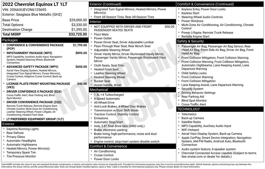 Used 2022 Blue Chevrolet LT image 31