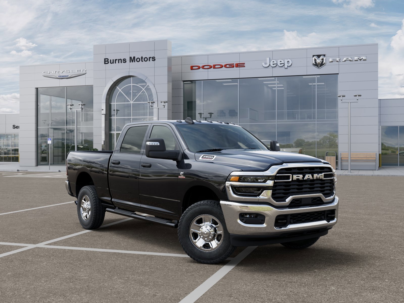 New 2026 Diamond Black Crystal Pearl-Coat Exterior Paint RAM Tradesman image 5