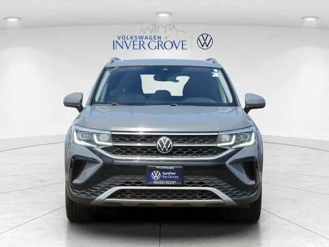 Certified 2023 Volkswagen Taos SEL with VIN 3VV2X7B2XPM318244 for sale in Inver Grove Heights, Minnesota