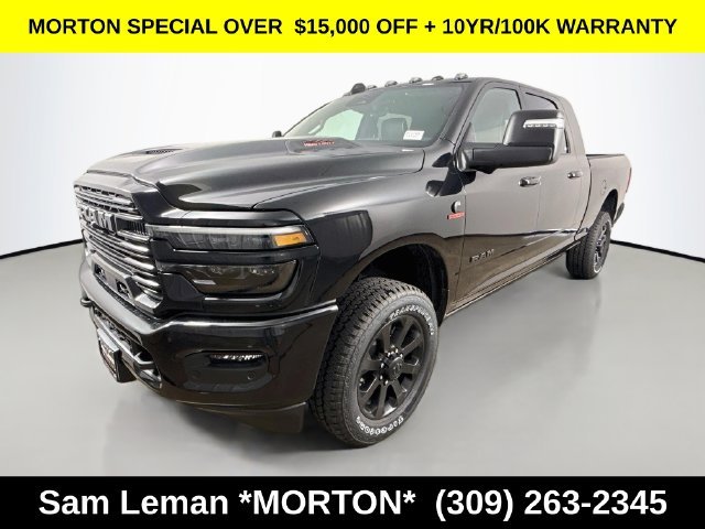 New 2026 Diamond Black Crystal Pearl-Coat Exterior Paint Ram Laramie image 3