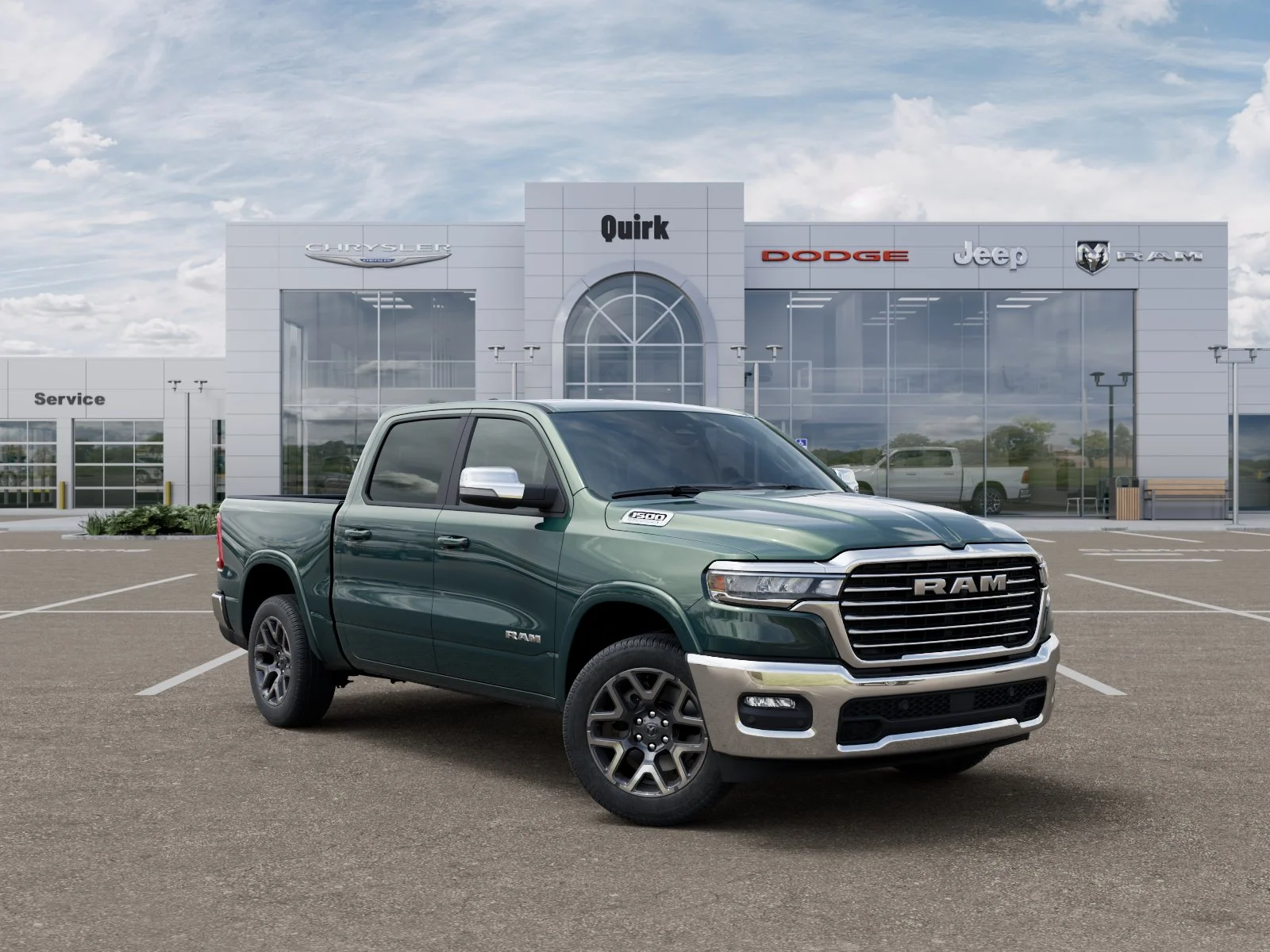 New 2026 Serrano-Green Metallic Exterior Paint RAM Laramie image 31