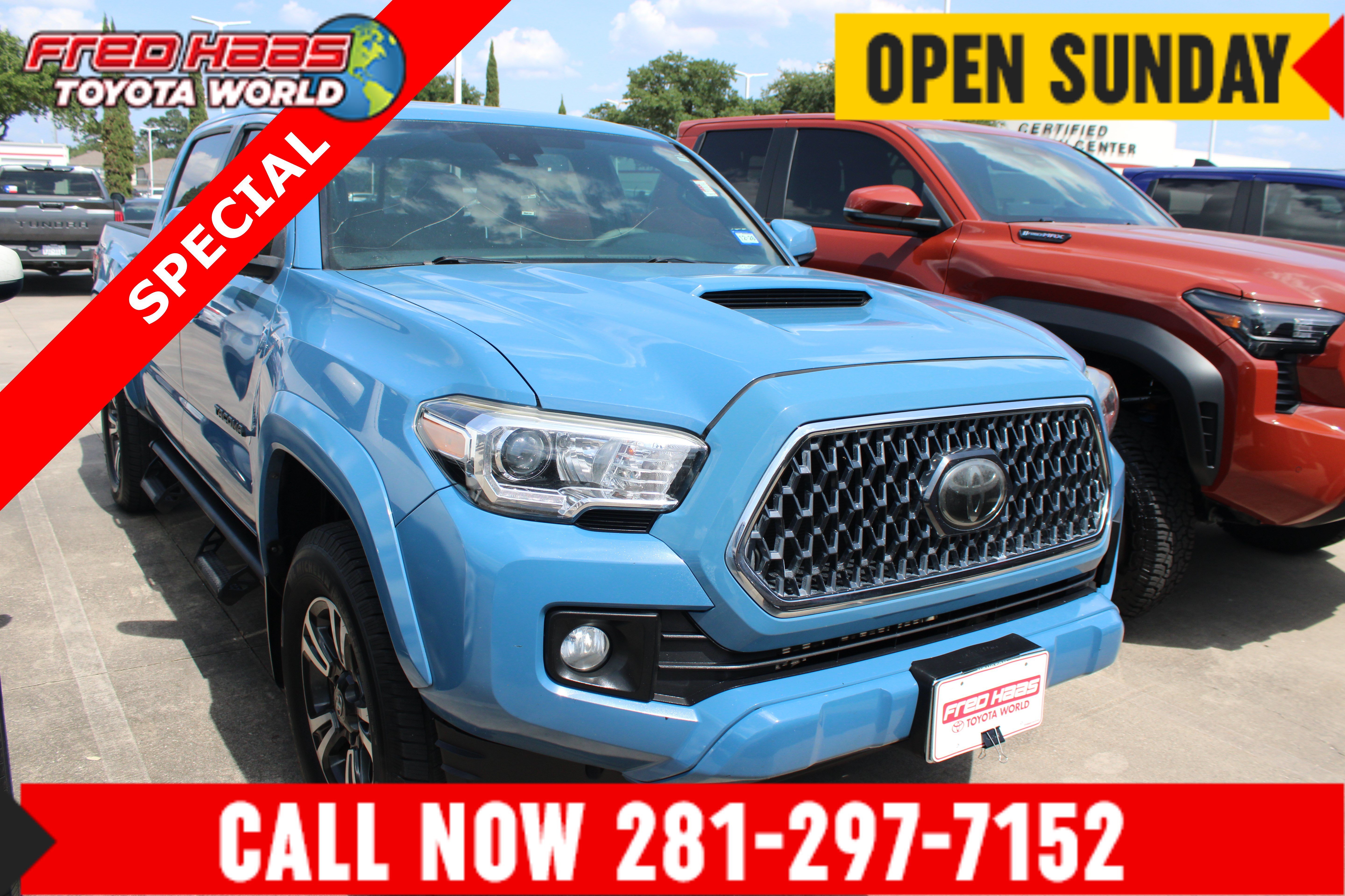 Used 2019 Blue Toyota TRD Sport image 1