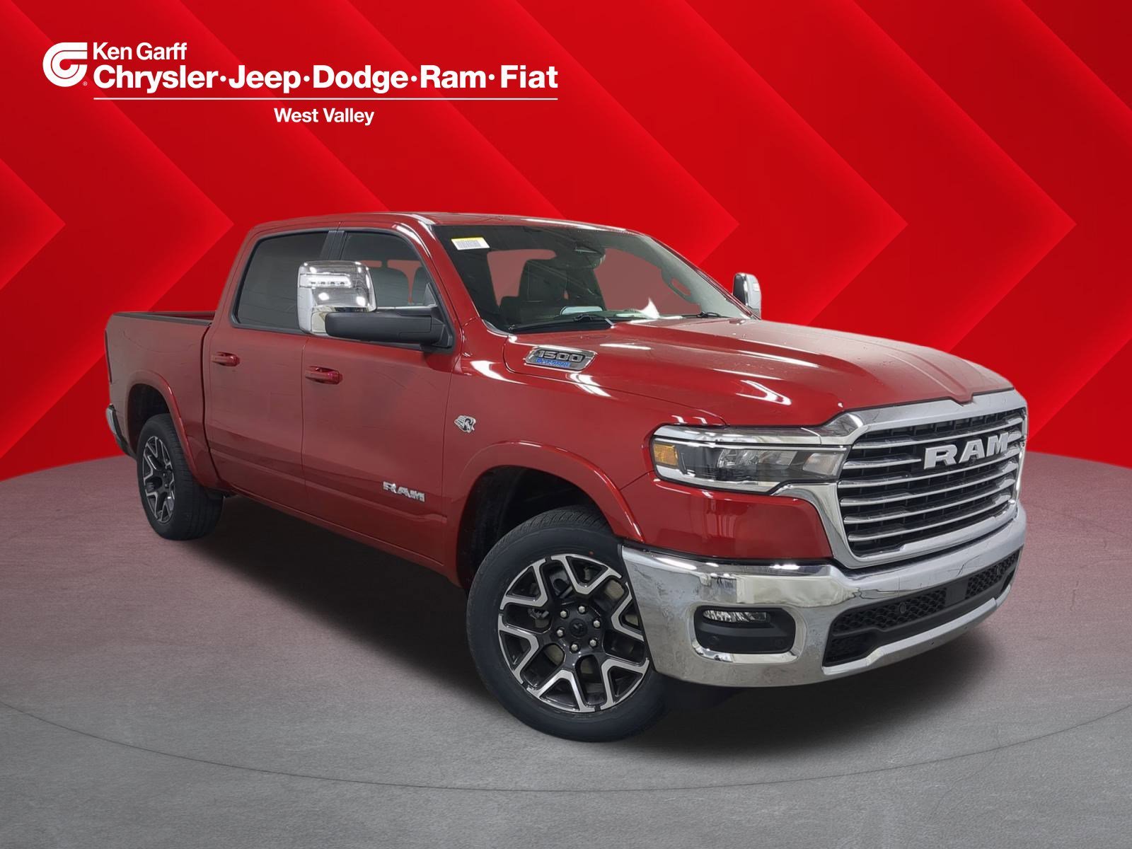 New 2026 Molten Red Pearl-Coat Exterior Paint RAM Laramie image 1