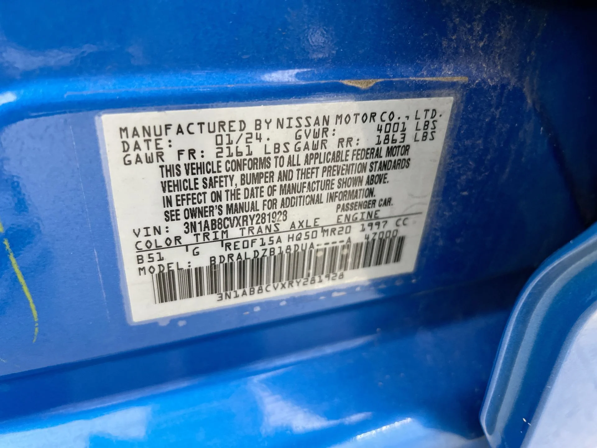Used 2024 Blue Nissan SV image 40