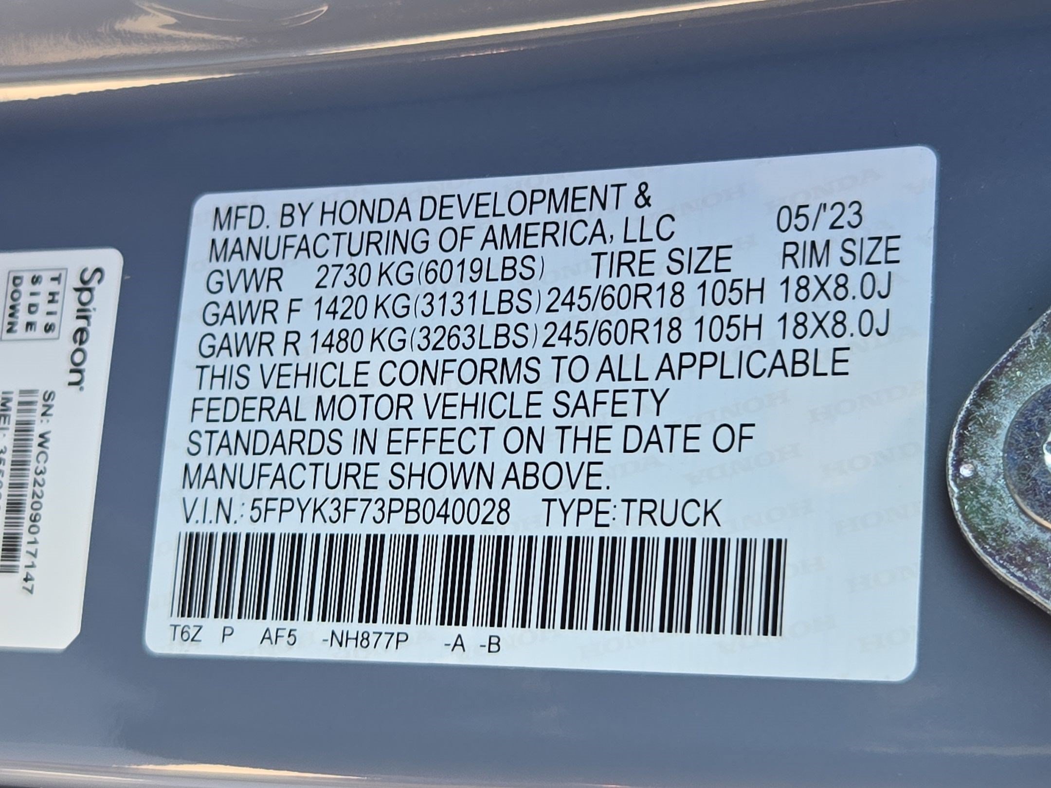 Certified Used 2023 Sonic Gray Pearl Honda AWD RTL-E image 69