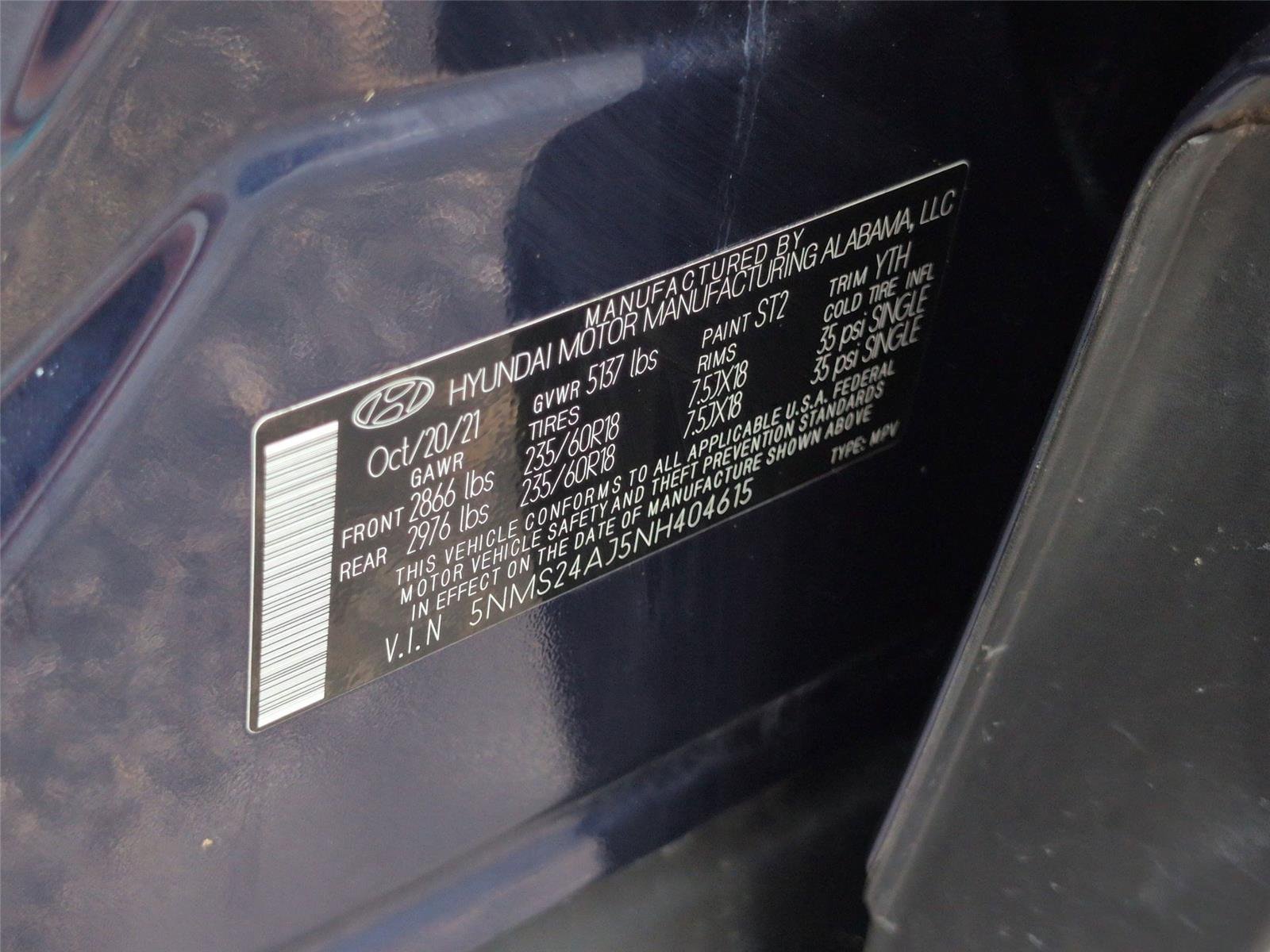 Used 2022 Stormy Sea Hyundai SEL image 23