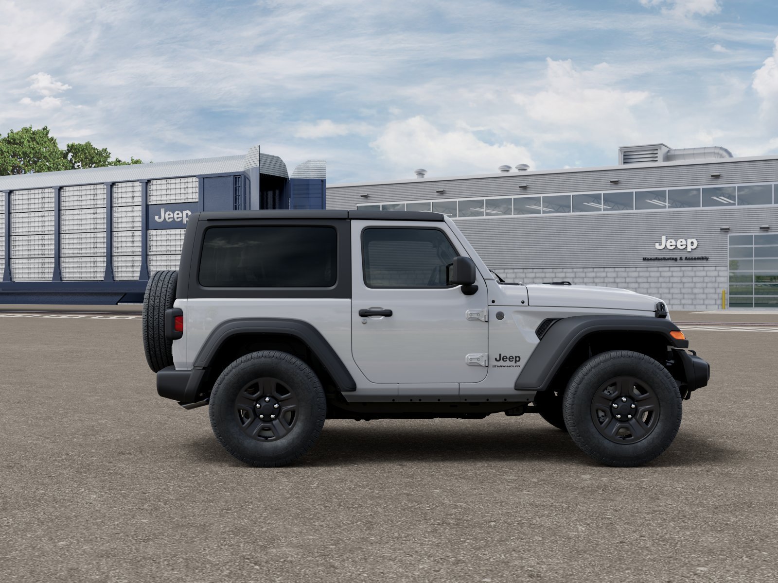New 2026 Bright White Clear-Coat Exterior Paint Jeep Sport image 38