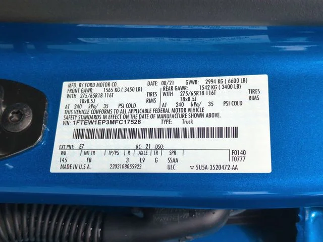 Used 2021 Blue Ford XLT image 37