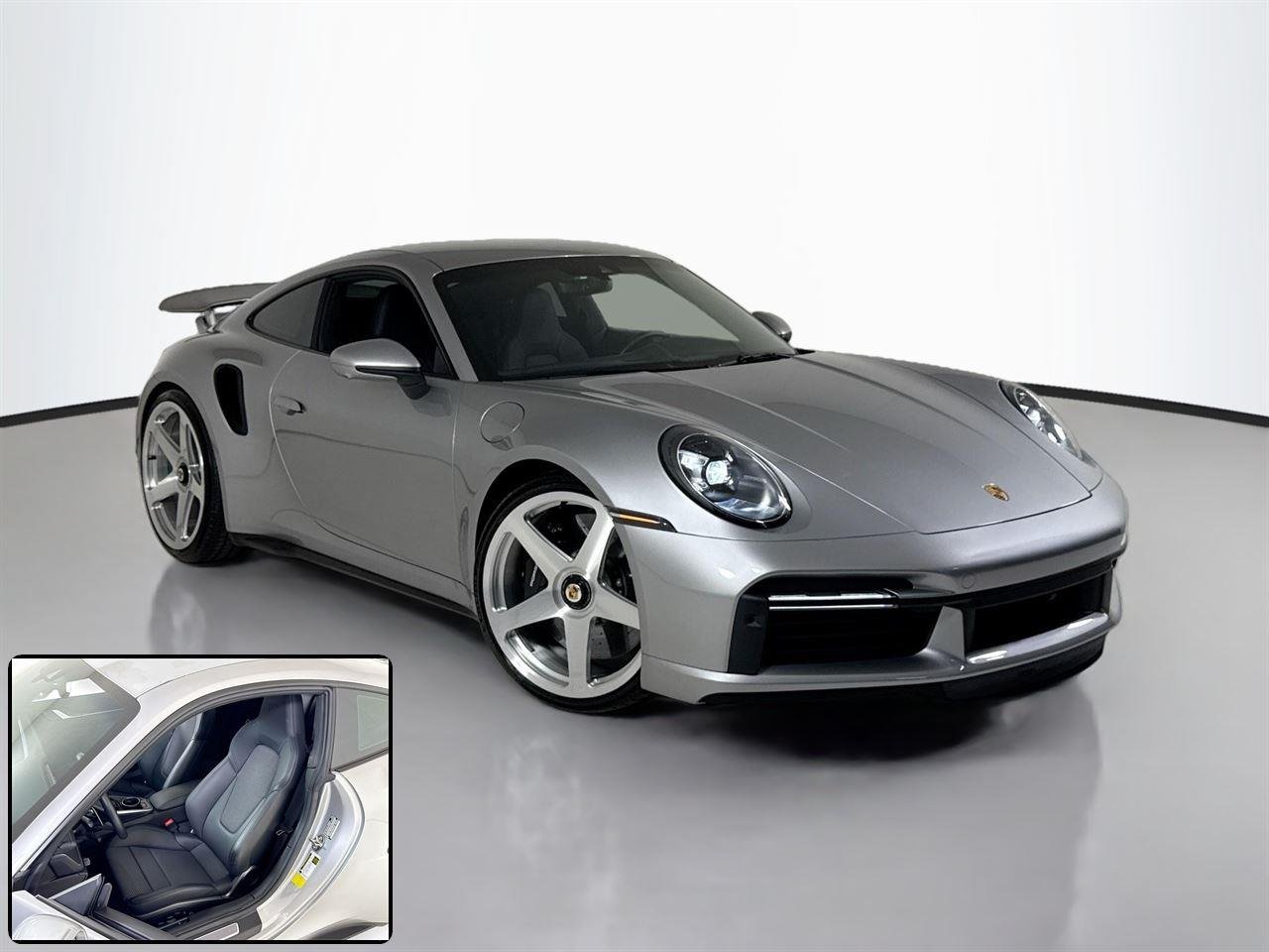 Used 2024 GT Silver Metallic Porsche Turbo S | AG Luxury Wheels |PCCB | Front Lift | Sport Seats image 2
