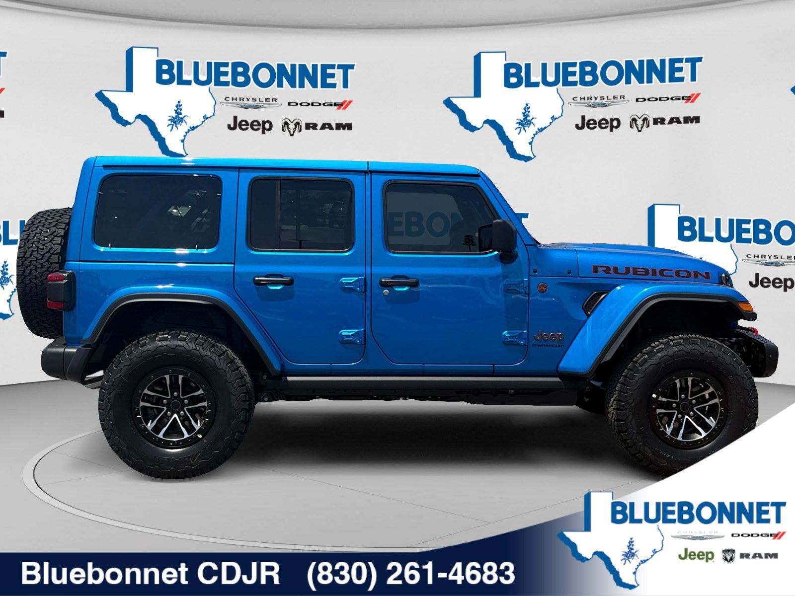 New 2026 Hydro Blue Pearl-Coat Exterior Paint Jeep Rubicon X image 4