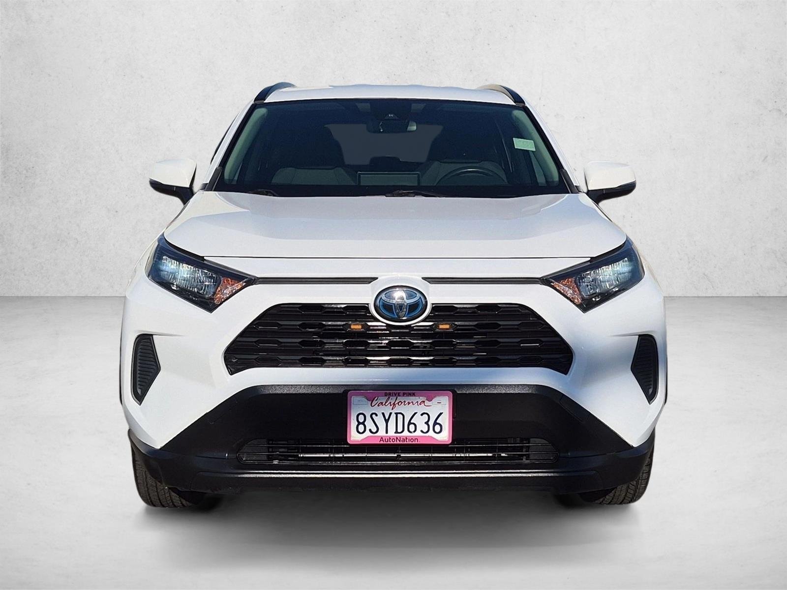Used 2021 Super White Toyota Hybrid LE image 2