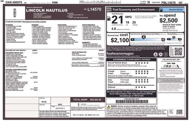 Used 2023 Black Metallic Lincoln Reserve image 9