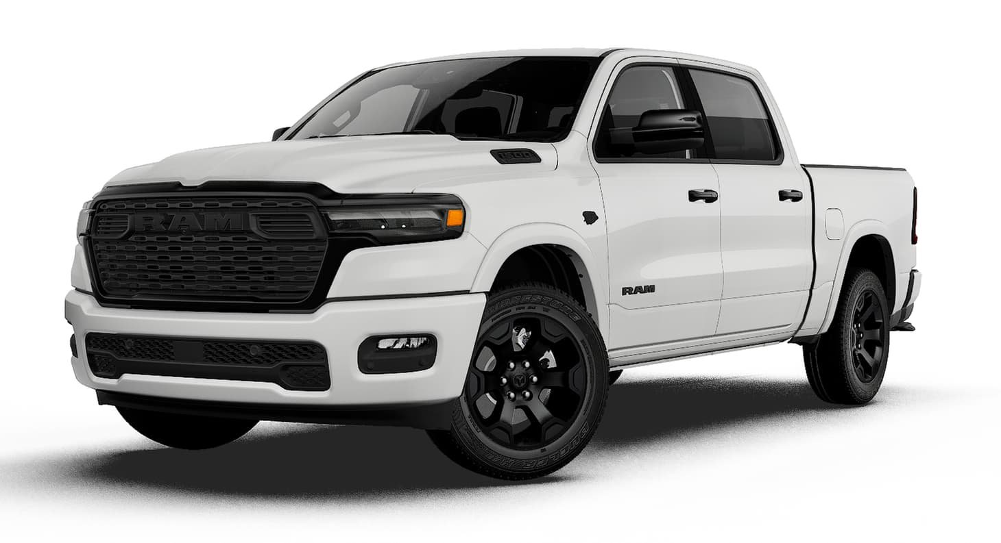 New 2027 Bright White Clear-Coat Exterior Paint RAM BIG HORN image 1