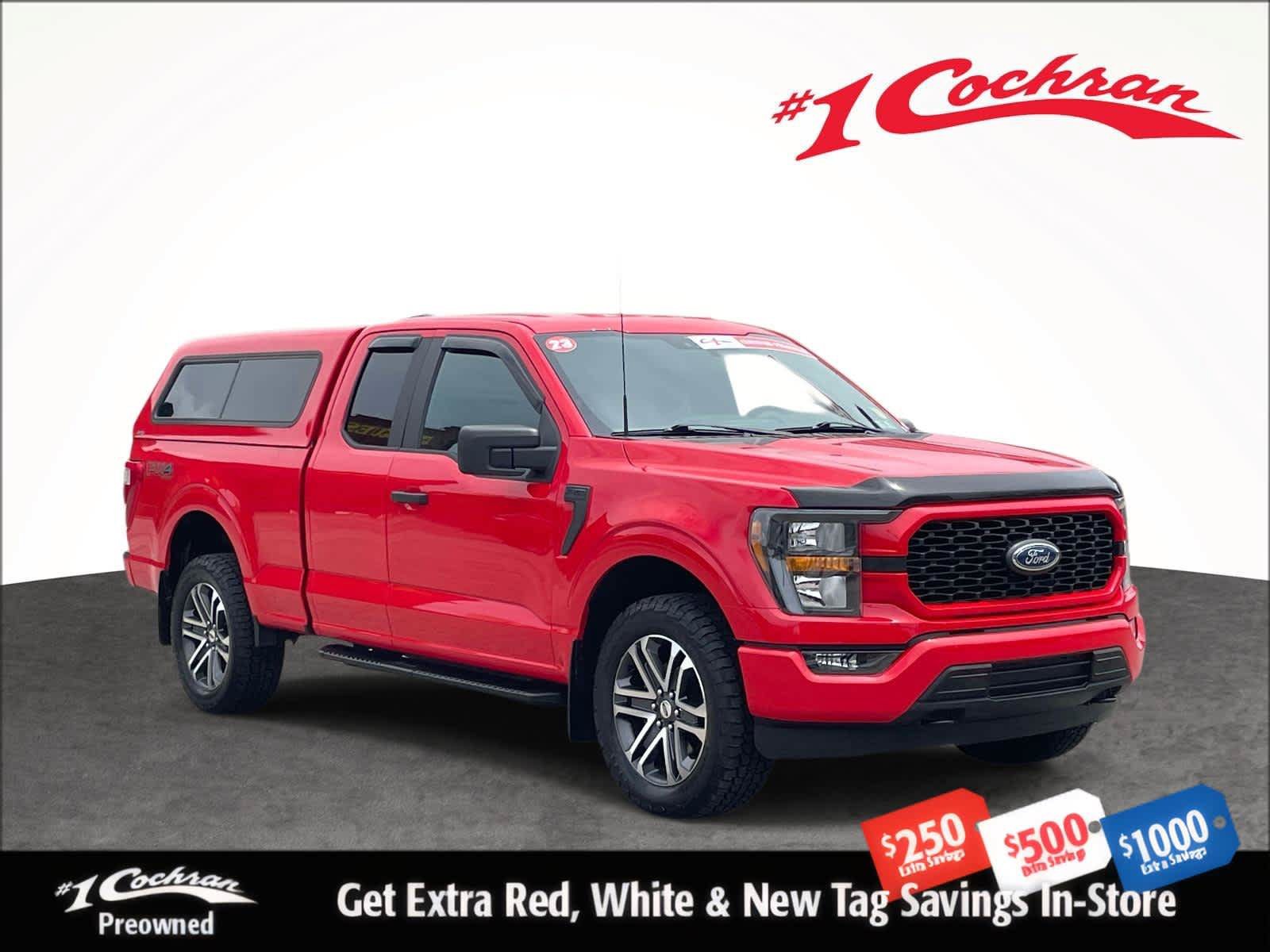 Used 2023 Race Red Ford XL 4WD SuperCab 6.5 Box image 1